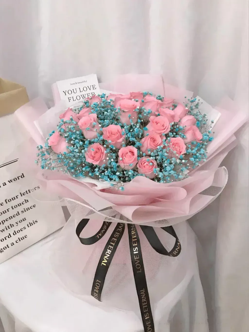 21 Roses and Baby’s Breath