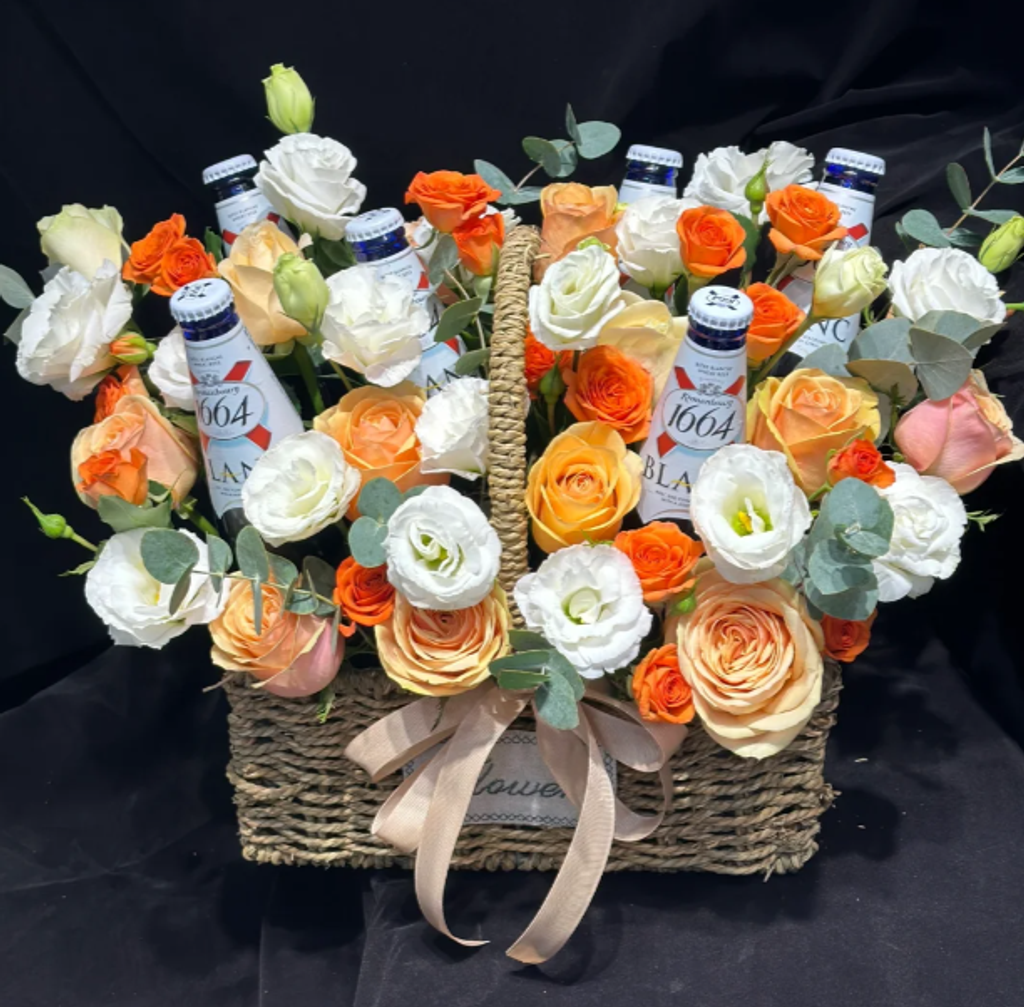 1664 Beer Flower Basket